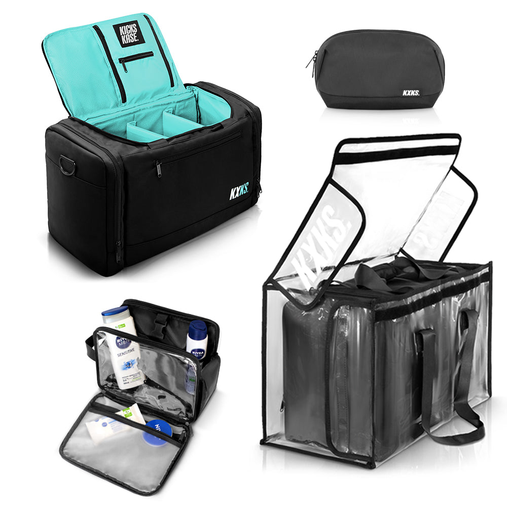 Originals Duffle + Raincover + Tech Pouch + Toiletry Bag Bundle