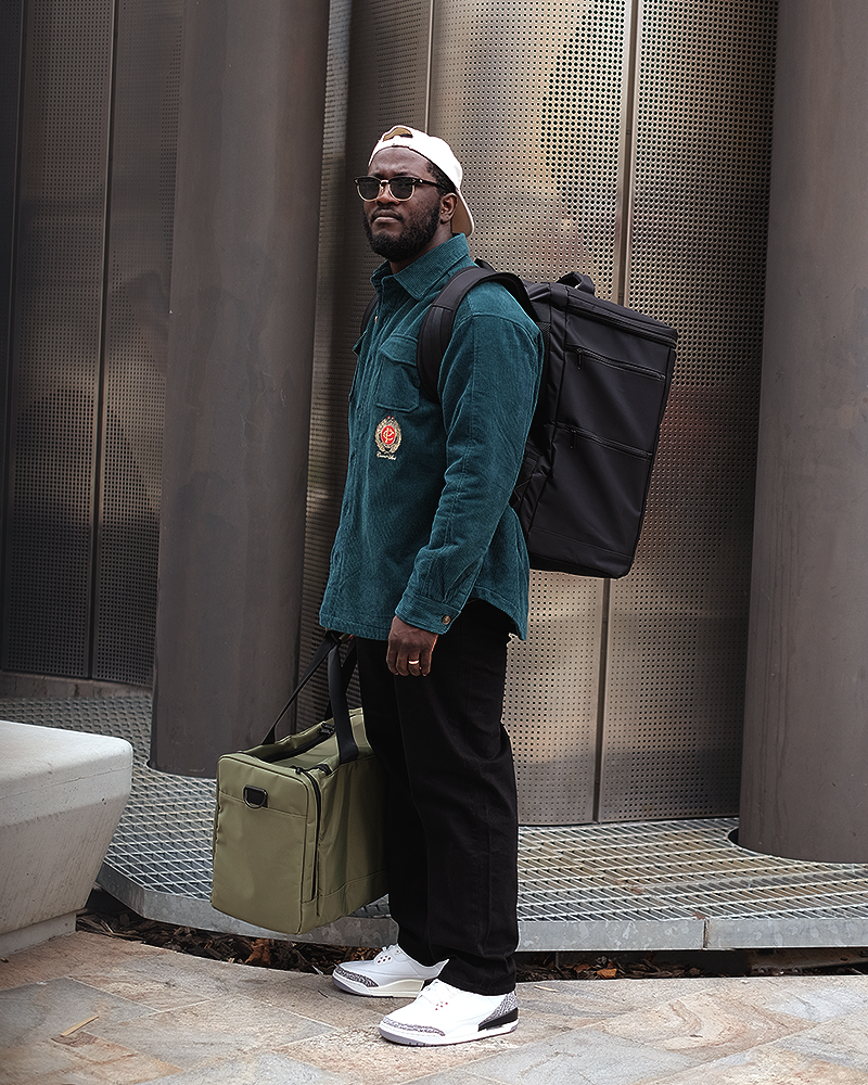 Sneaker Backpack (Black/Red)