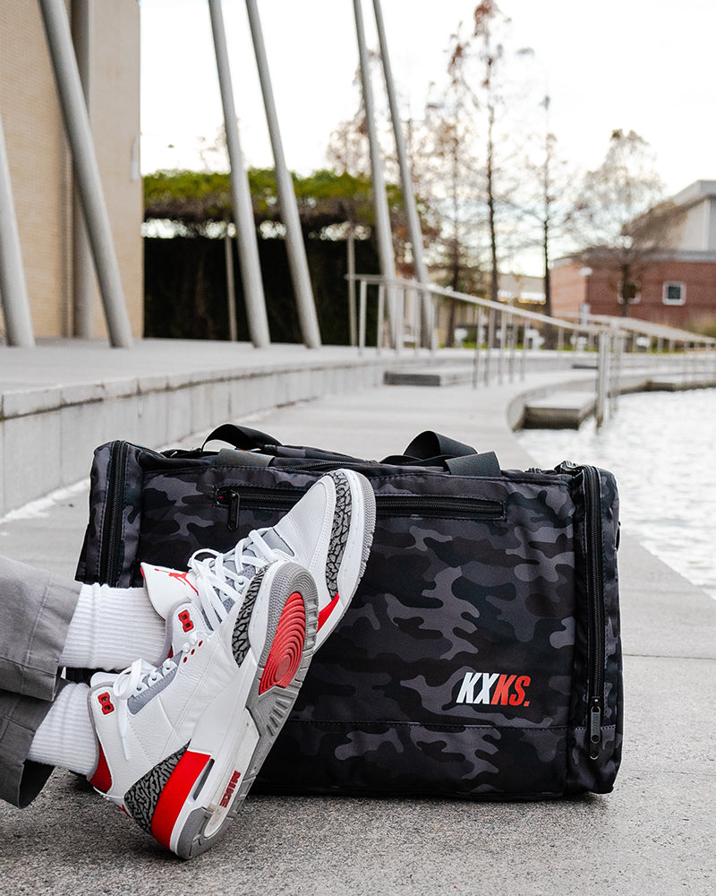 Camo Duffle (Black/Red)