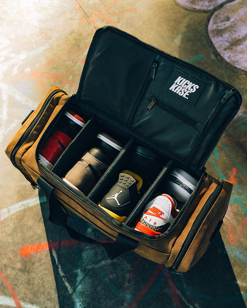 Suede Kicks Kase Duffle (Mocha Brown/Black)