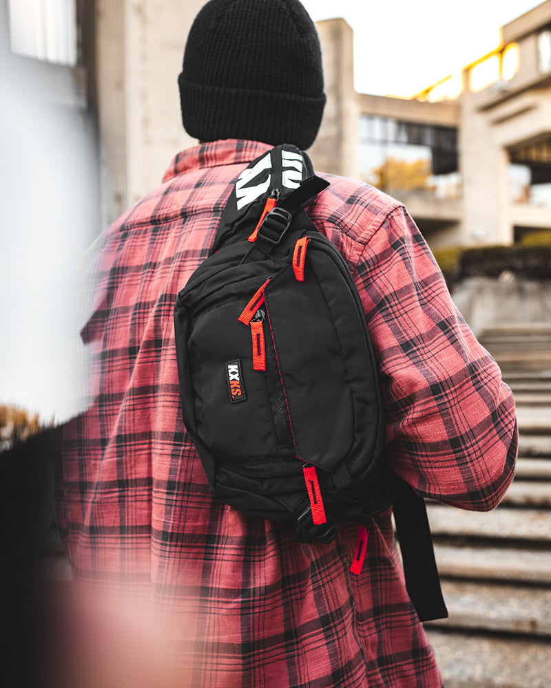 Waist/Sling Bag (Black/Red)