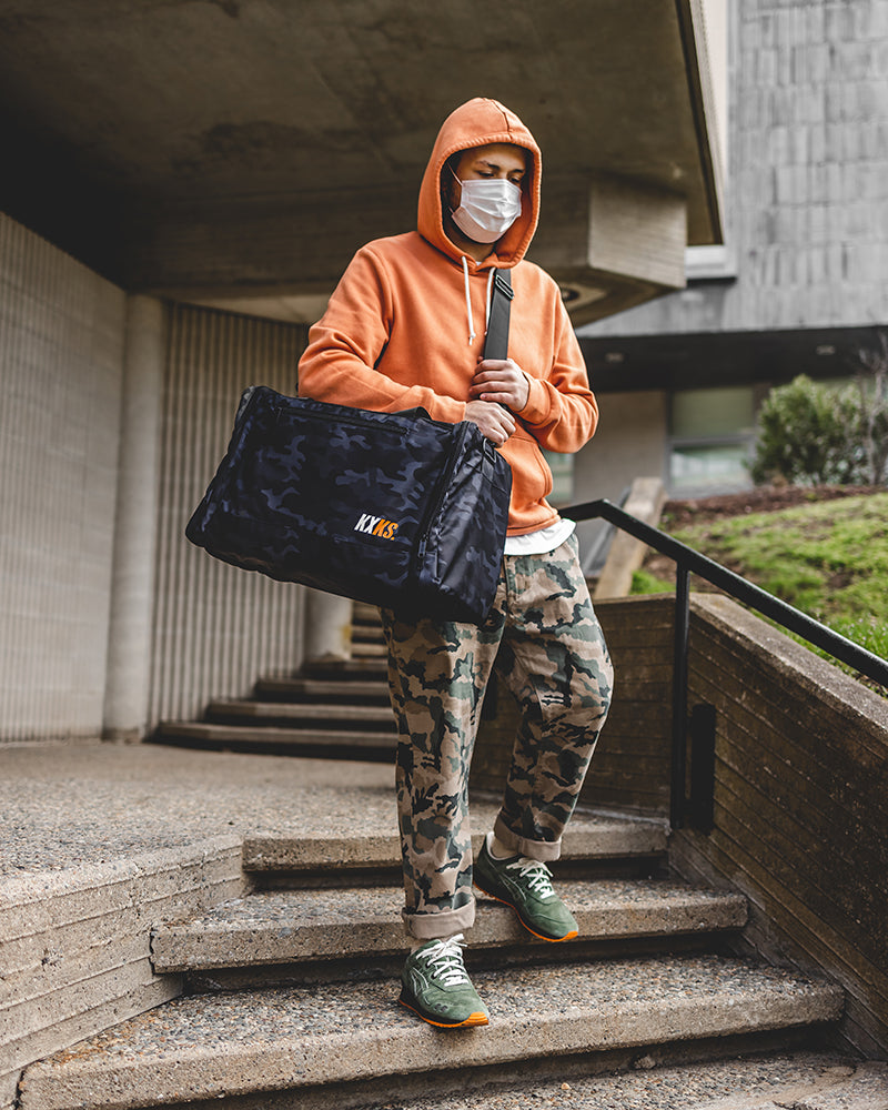 Camo Duffle (Black/Orange)