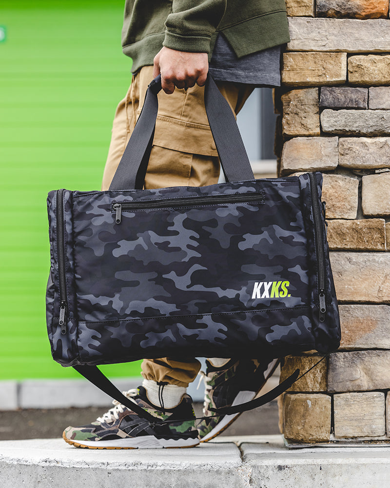 Camo Duffle (Black/Acid Green)