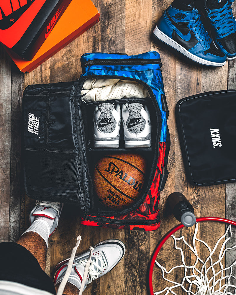 Split Camo KXKS Duffle (Red/Blue)