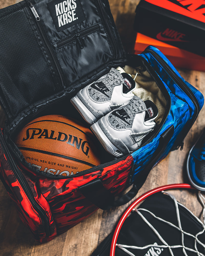 Split Camo KXKS Duffle (Red/Blue)