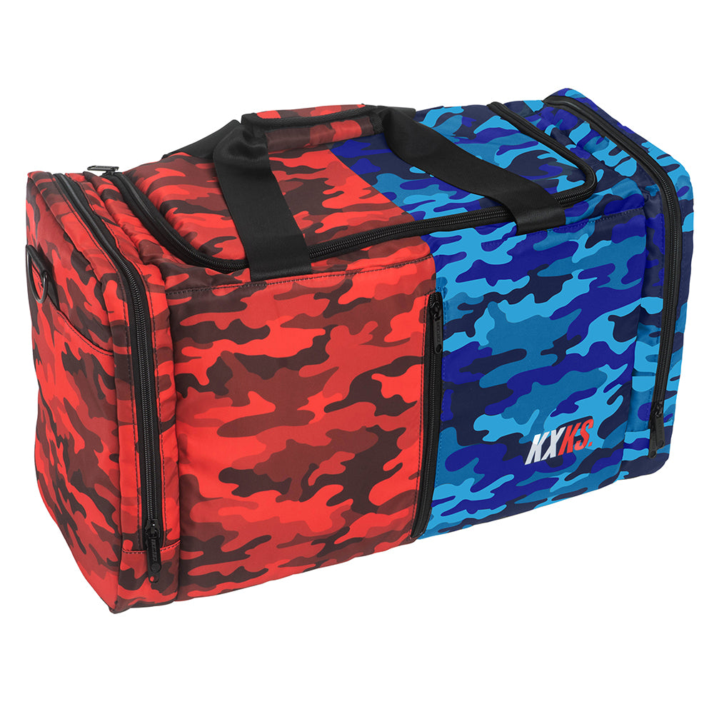 Split Camo KXKS Duffle (Red/Blue)