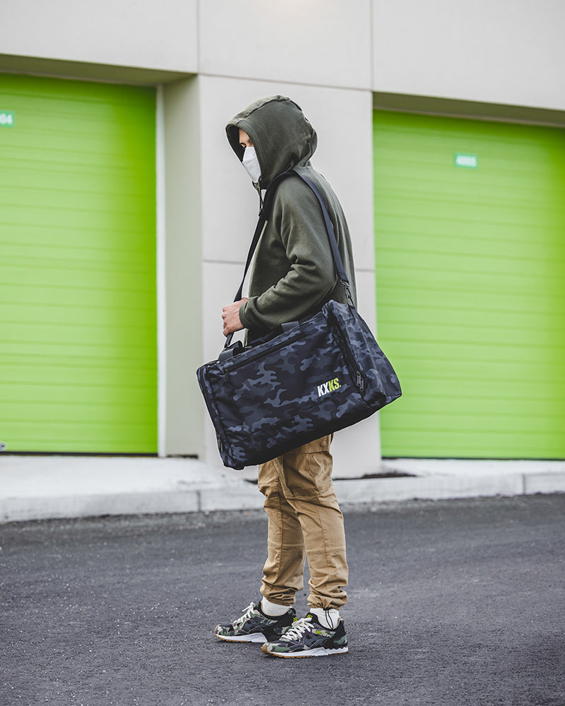 Camo Duffle (Black/Acid Green)